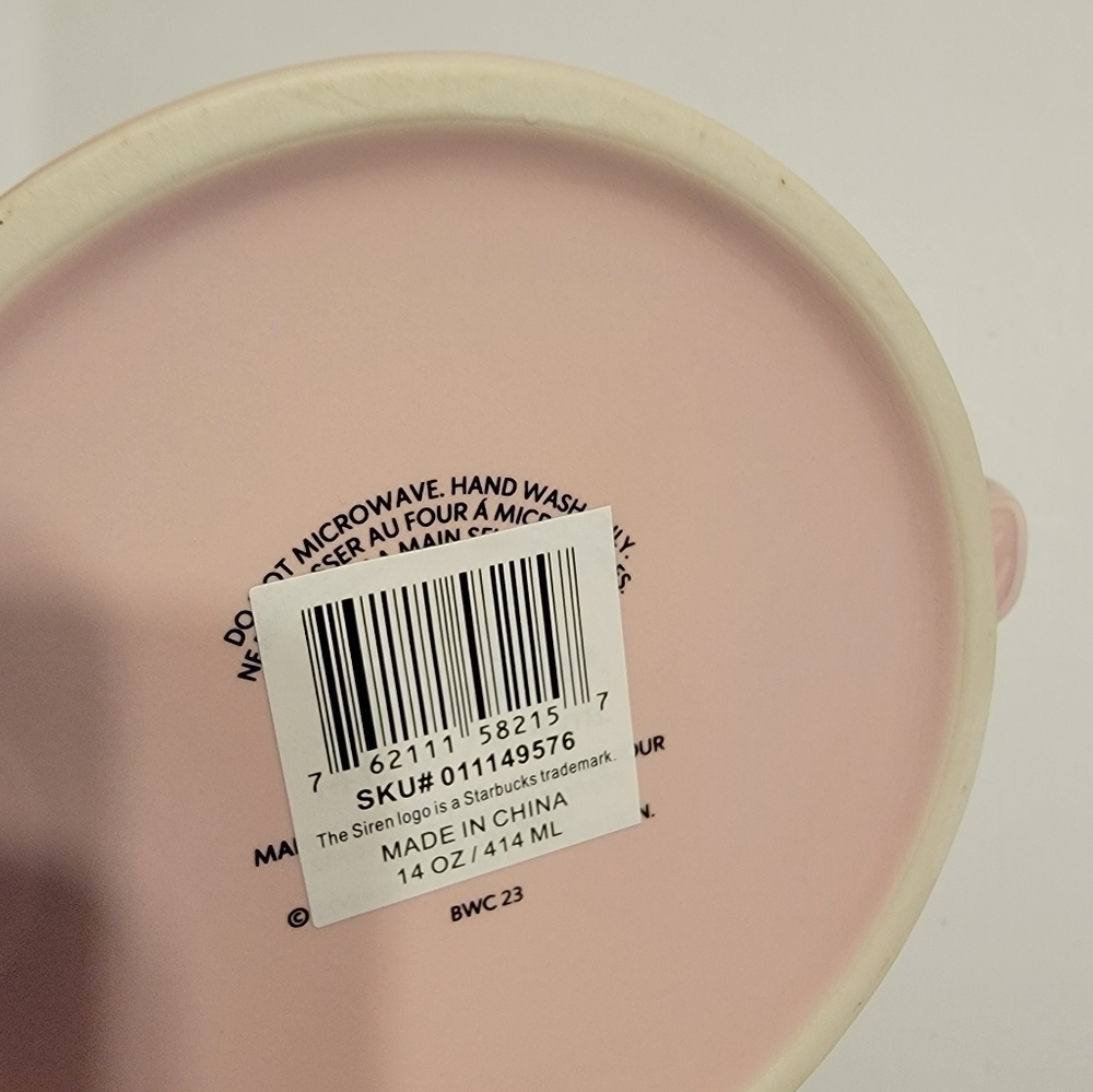 NWT Starbucks 2024 Limited Edition LATAM Cherry Blossom Ceramic Mug - Picture 6 of 6